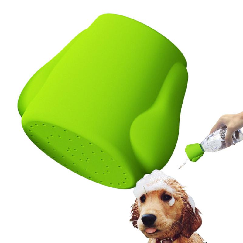 

Portable Pet Silicone Shower Head Caps Spray Dog Shower Water Bottle Caps Sprinkler Water Sprayer Pet Shower Cleaning Supplies Blue