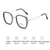 Unisex Square Glasses Women Men Blue Light Proof Glasses Large Frame Optical Spectacle Anti Blue Light Computer Glasses