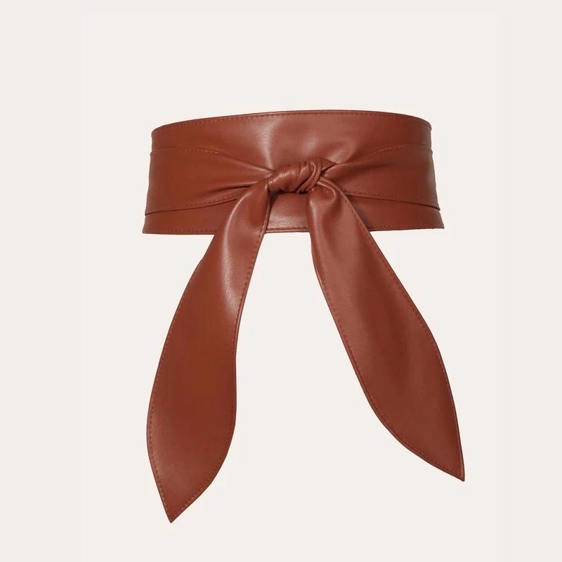 

French Retro Bow Waist Cinch Belt for Women чёрный