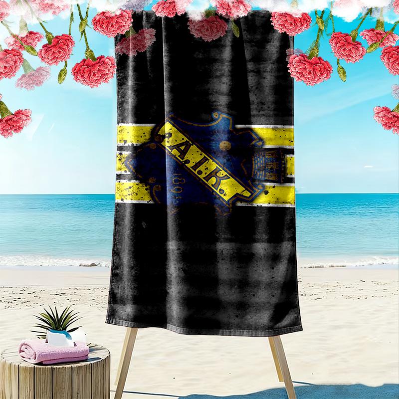 AIK Fotboll Print Beach Towel, Large Soft Quick Dry Towel for Beach Camping Swimming