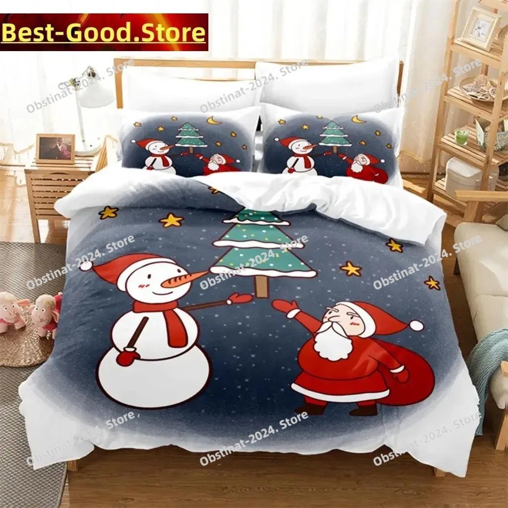 Christmas Bedding Set Duvet Cover Set 3d Bedding Digital Printing Bed Linen Queen Size Bedding Set Fashion