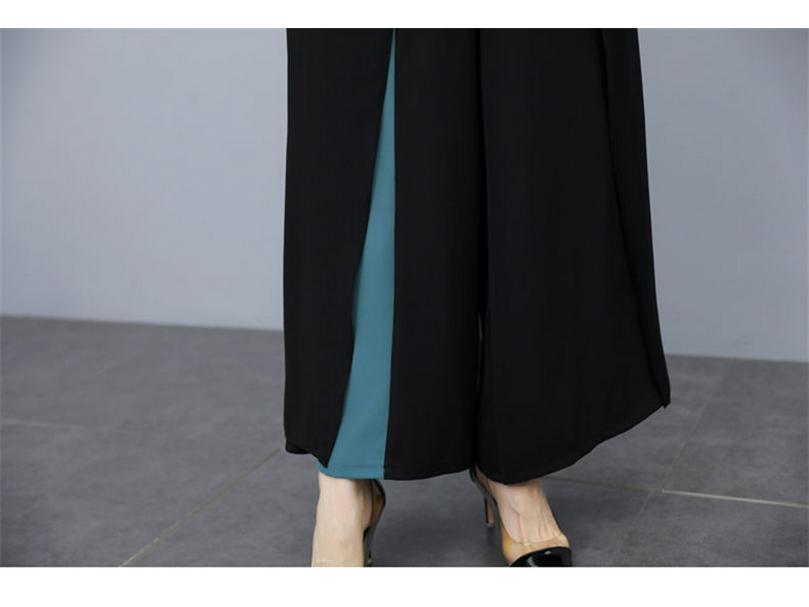 Completo pantalone a gamba larga da donna: Set Estivo a Due Pezzi con Fiocco 2025, Elegante e che Non Dimostra l'Età.