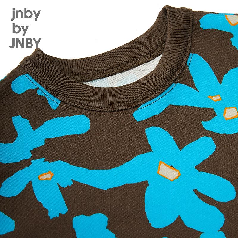 JNBY Kids' 2025 Spring Round Neck Cotton Sweatshirt