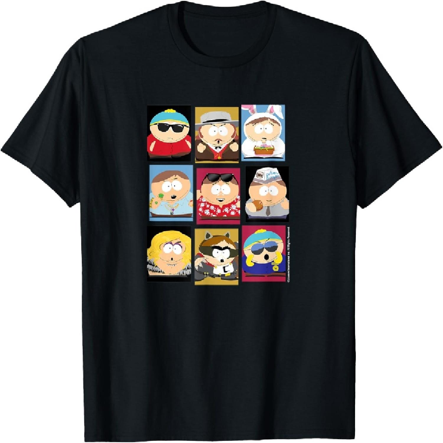 

South Park - Faces Of Cartman T-Shirt XXXXXL різнокольоровий