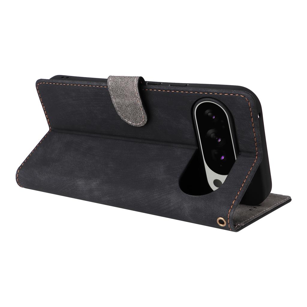 For Google Pixel 10 Pro XL Case Wallet RFID Blocking PU Leather Phone Cover Stand with Strap