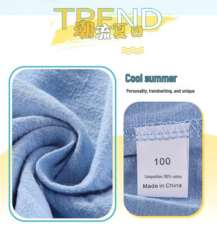 2020 Kids' Cotton Linen Korean-Style Summer Shorts: Trendy, Sporty Fashion