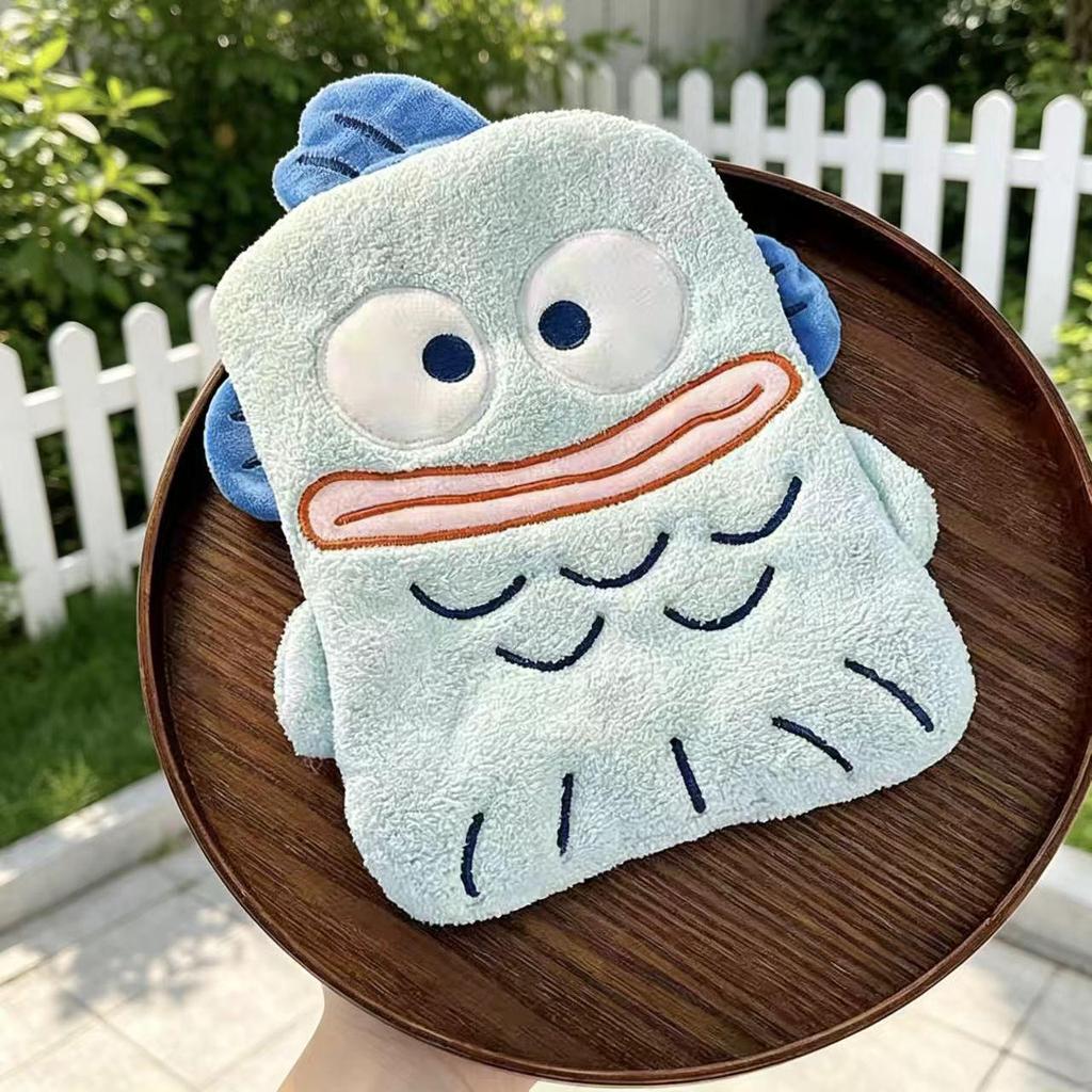 Children's Cute Cartoon Penguin Hanging Kitchen Hand Towel - Water Absorbent, Quick Drying Coral Fleece