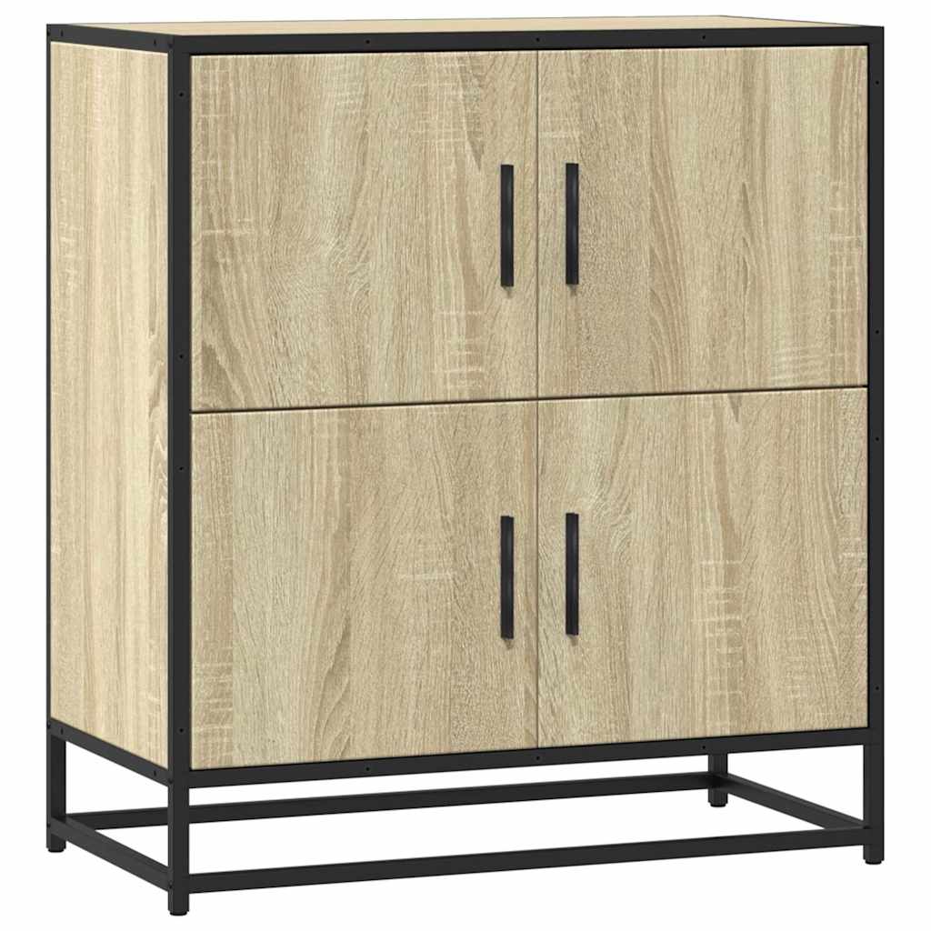 Vidaxl Komoda, Dąb Sonoma, 68X35X76 Cm, Materiał Drewnopochodny