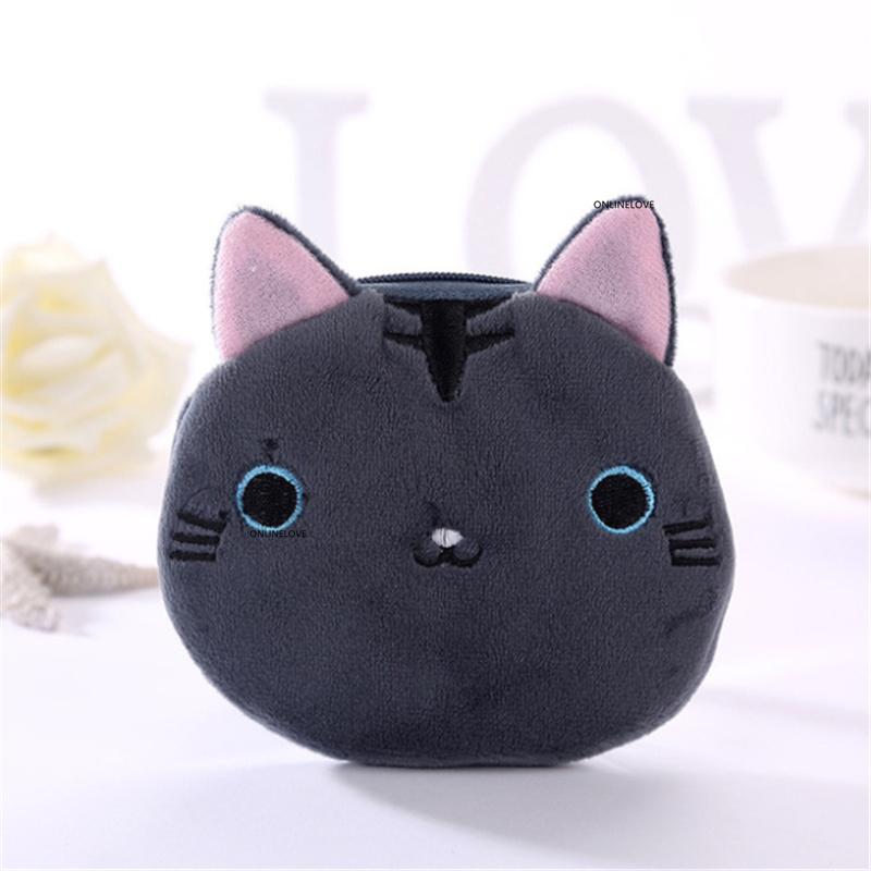 6Colors, For Choice - little 10cm Gift Coin BAG Purse , cat pocket coin pouch