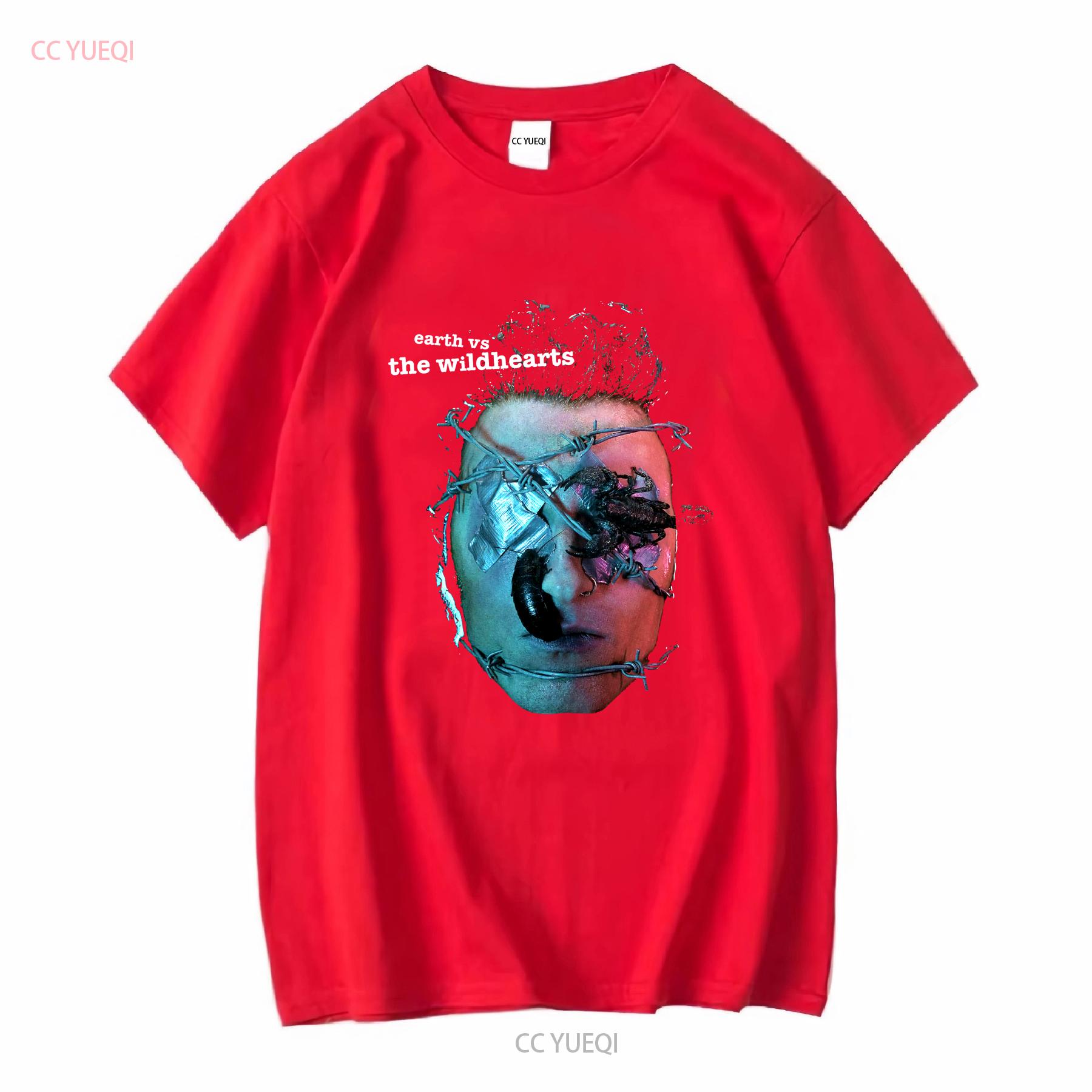 The Wildhearts Earth Vs wildhearts T Shirt NEW OFFICIAL vintage Washed Stylish graphic Slightly homme Comfortable Soft S