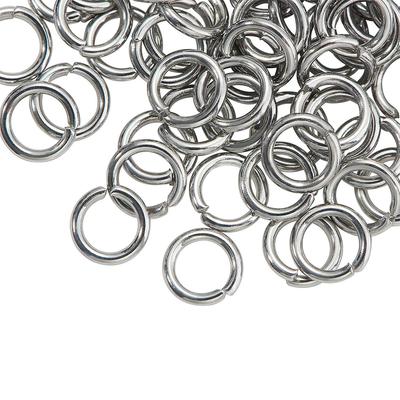2000 Stück 4/5/6/7/8/9/10mm Edelstahl Offene Biegeringe Starke Sprengringe Verbindungsstücke für Halskette Armband Schmuck Zubehör
