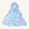 Malaysia Soft Ruffled Lurex Gauze Scarf - Breathable Spring/Summer Headscarf