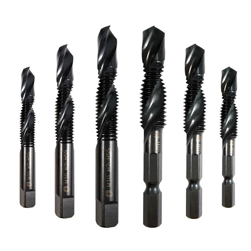 Shangtong Integrated Tap and Drill Bit Set: M4, M6, M8, M10, M12