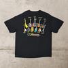 Vintage Berühmte Gitarren T-Shirt Herren XL Schwarz Gibson Fender Rock Blues Musik Unisex T-Shirt