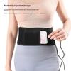 New USB Electric Heating, Warm and Cold Waist Protection Velcro Adjustable Sports Support, Hot Compress Waist Belt