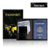 Customizable Marble Gold Foil Passport Holder with Multi-color Options