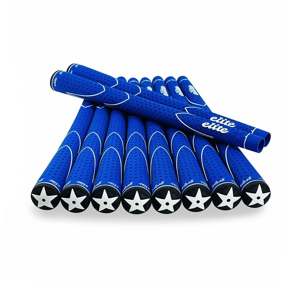 Elitegrips Golfový grip X360 Sada 10 kusů M60 Modrá s hřbetní linií