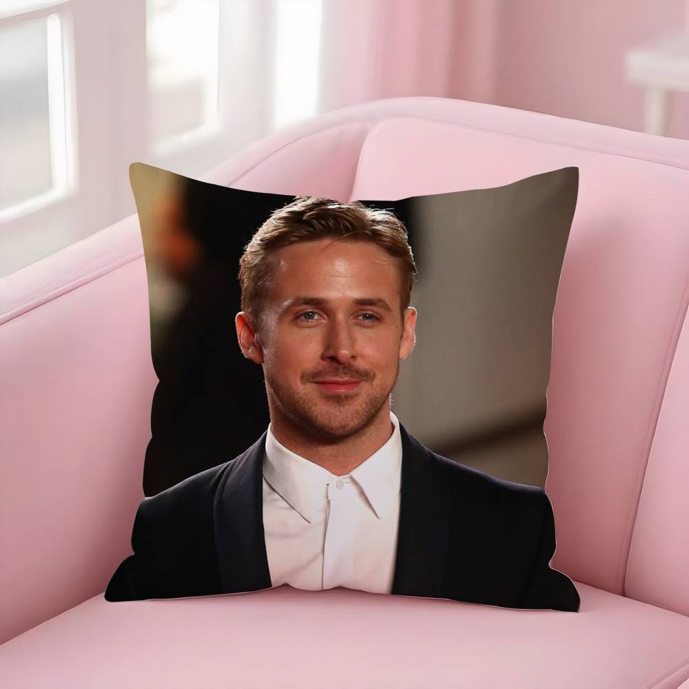 Singer R-Ryan Gosling Pillow Case Sofa Short Plush Double-Sided Hd Printing Room Home Office Gift Cushion Cover