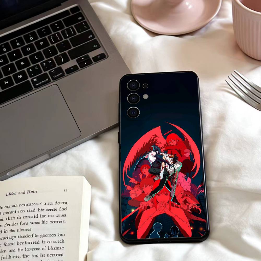 Anime C-Chainsaw Man R-Reze Arc  Phone Case For Samsung S25,24,23,22,30,21,10,9,Ultra,Plus,Lite,FE,4,5 G Soft Black Case Samsung S20ULTRA5G