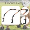 Folding Wagon Push Handle Universal Detachable Beach Cart Accessories Easy Installation Utility Wagon Handle Replace Part