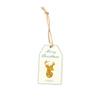 Wooden Christmas Hanging Ornament, Small Square Decoration and Bookmark Clip for Gift and Holiday Decor