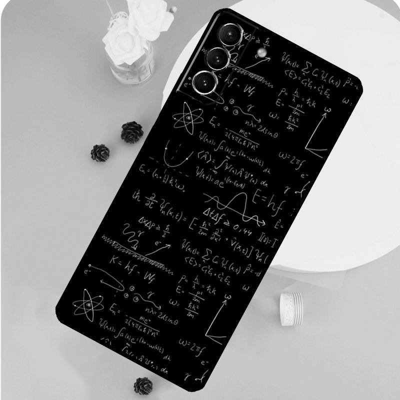 Physics Science Maths Formula Case For Samsung Galaxy S23 FE S20 S21 S22 Ultra S8 S9 S10 Plus Note 10 20 Ultra Soft Cover