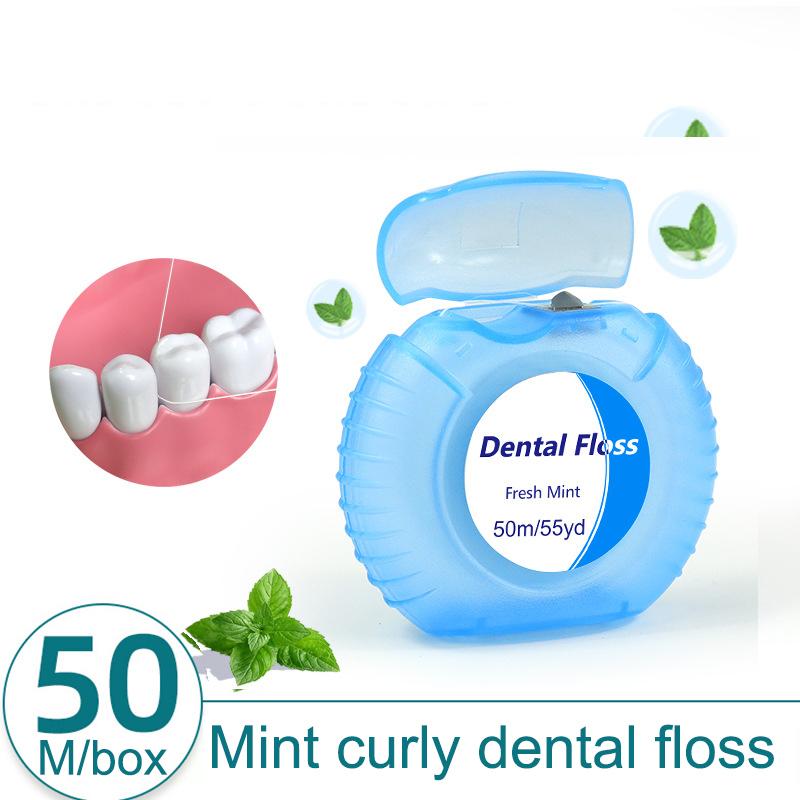 1Pcs Box Mint Dental Floss Roll Cleaning Oral Tools Dental Floss Stick Adult Home Set Cleaning Interdental Brush