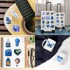 50Pcs Deep Blue Graffiti Stickers for Personalized Decoration, Guitar, Notebook, Luggage, DIY Waterproof Stickers