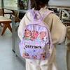 Stylish Capybara Cartoon School Bag For Kids With Comfortable Padded Straps