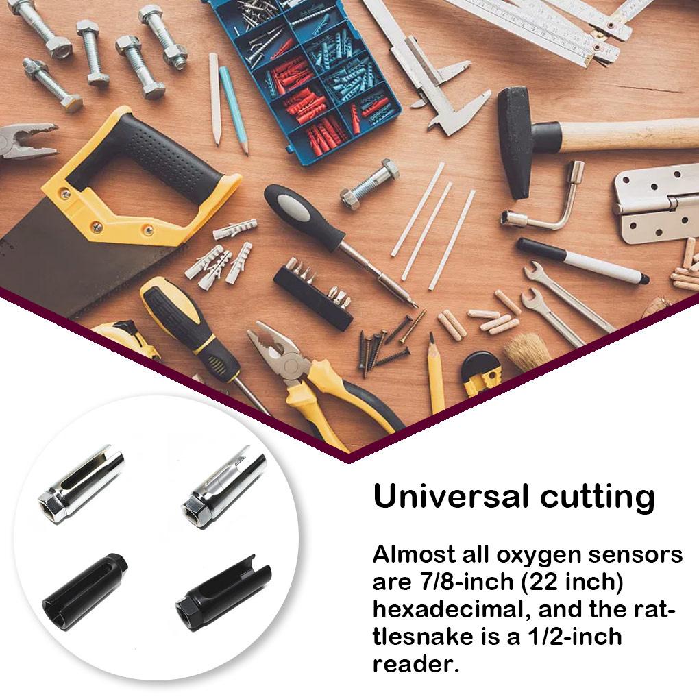 Universeller Auto-Sauerstoffsensor 1/2 Zoll Antrieb Steckschlüssel Abnehmwerkzeug Wartung von Automobilzubehör Reparatur-Steckschlüsselsatz