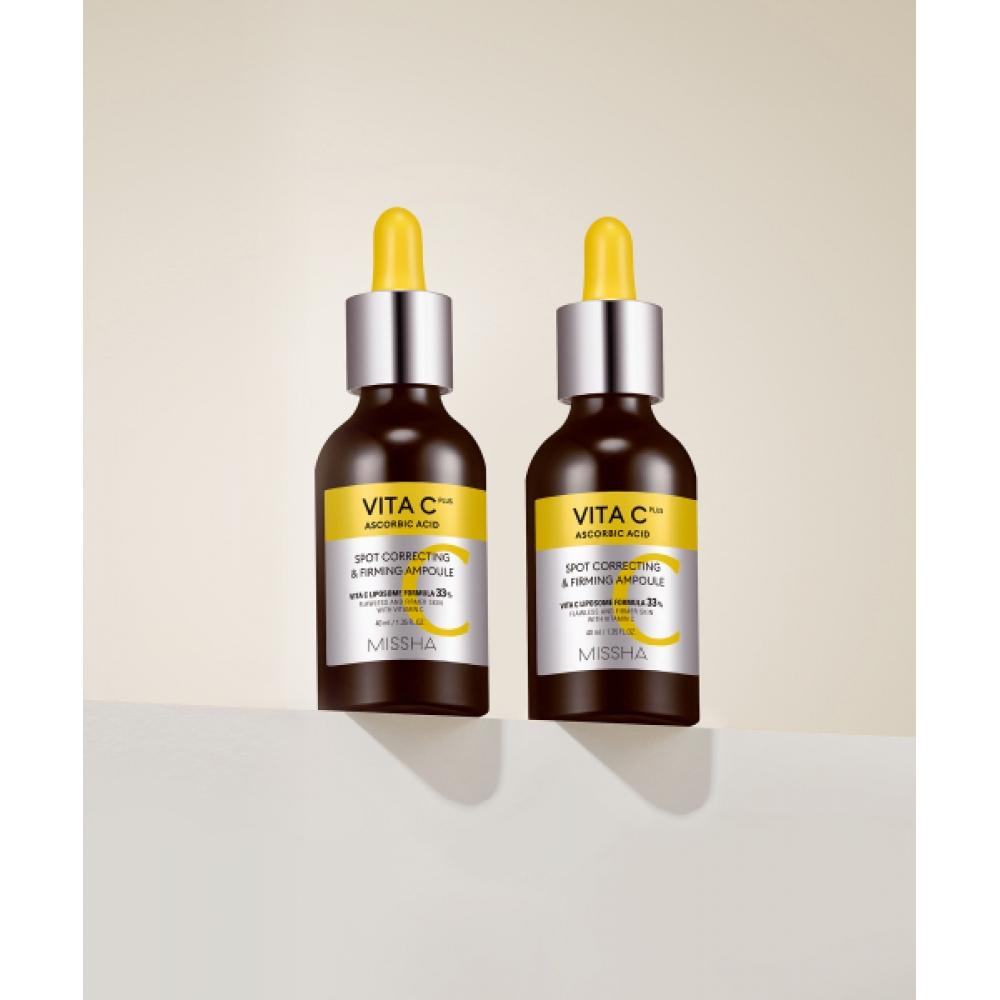 Missha [2 Pcs] Vitac+ Blemish Firming Ampoule 40ml FREE