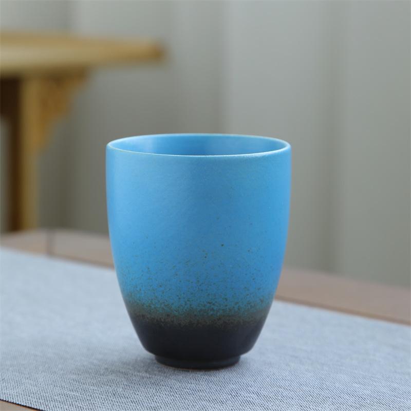 Retro Ceramic Teacup Kiln Change Small Cup Kung Fu Tea Bowl Coffee Cup Coarse Pottery Kiln Change Master Cup
