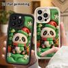 Phone Case: 2D Flat, Suitable for iPhone 18 17 16 15 14 13 Pro Protective Case, Christmas Panda, Perfect Holiday Gift for Christmas and Halloween