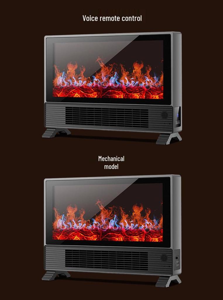 Graphene Electric Heater: AI Voice-Controlled Fast Heating Fireplace for Bedroom