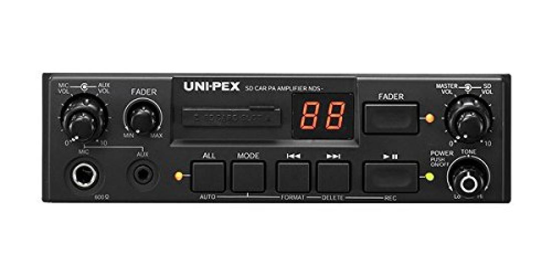 

Unipex Car amplifier with SD recorder NDS-102A