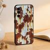 Retro Rust Design Phone Case Black Silicone Soft For Samsung S25,S24,S21,S22,S23,S30,Ultra,S20,Plus,Fe,Lite