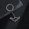 Stainless Steel Cartoon Lianglong Pendant Keychain - Colorfast Accessory