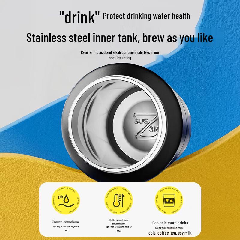 LINGCHEN Insulated Sports Water Bottle with Straw