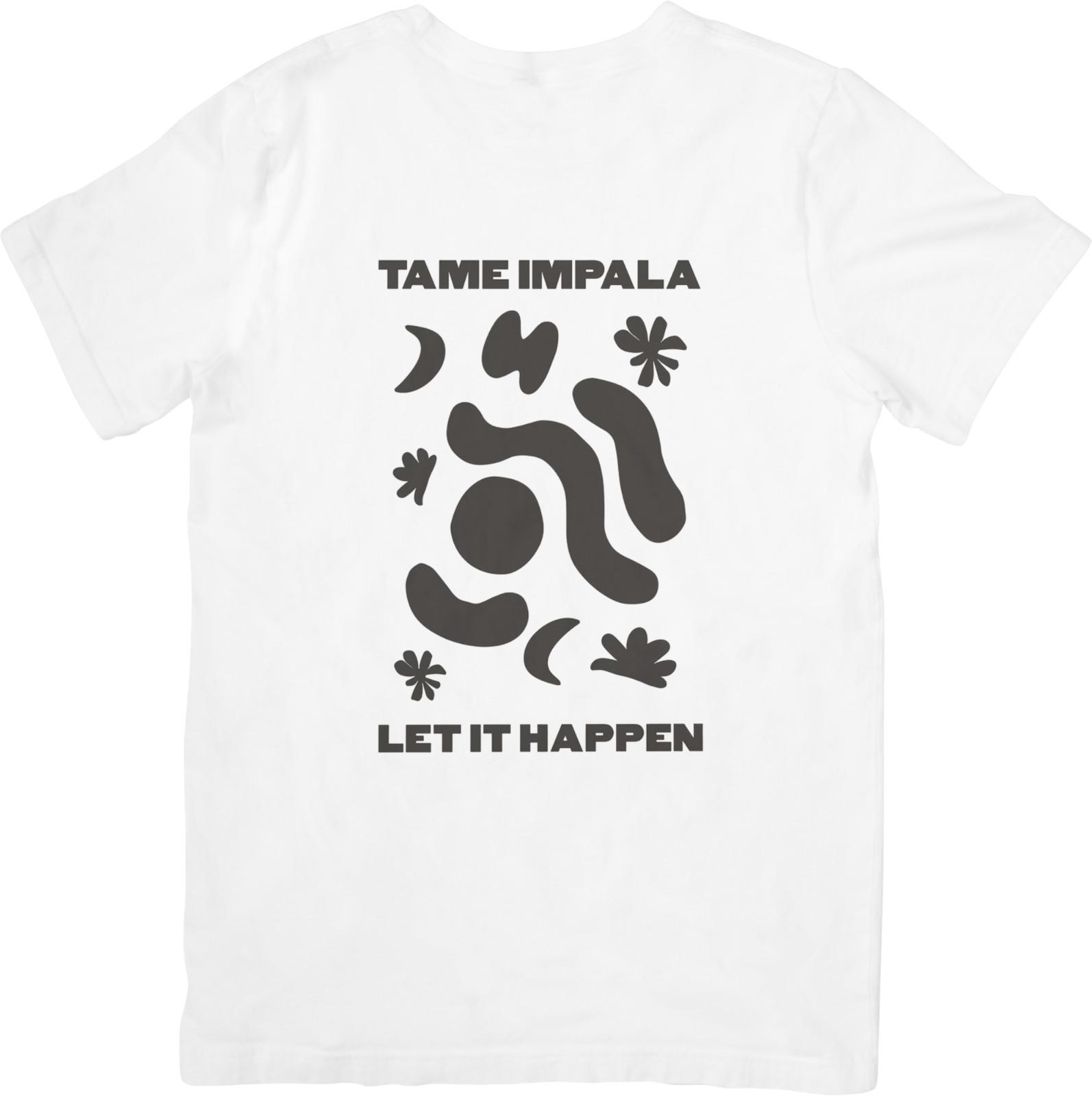 Tame Impala Music Fit for Men Women Quality Cotton T-Shirt White. XXXL