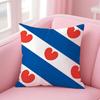 Netherlands Ned Flag Cushion Cover Eco-Friendly Odorless Healthy Pillowcase Soft & Comfortable Kid-Safe No Filling