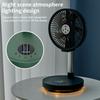 Portable Standing Fan with Remote Controller Foldable Desk Fan 10 inch fan blade Rechargeable  Powered Pedestal Fan for Camping