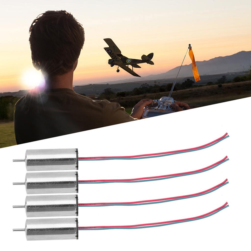 4 Pcs High Speed Low Consumption Coreless Motor 44000rpm DIY Aircraft Motor