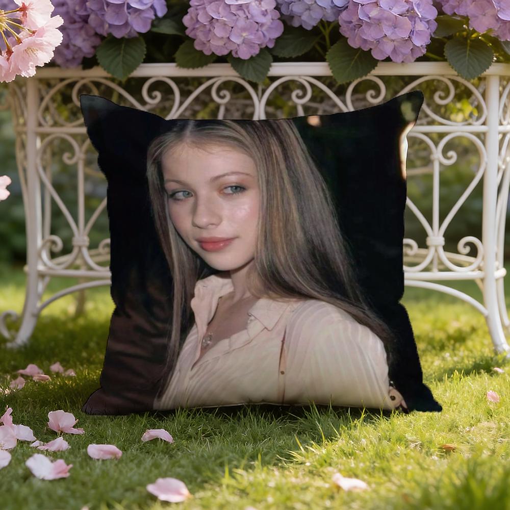 

M-Michelle T-Trachtenberg Cushion Cover Home & Car Dual-Scene Pillow Cover: Reversible for Premium Comfort 30cmx30cm