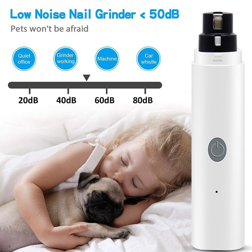 Electric Pet Dog Nail Grinder For Dog Nail Clippers Rechargeable USB Charging Pet Grooming Trimmer Tools Accessories