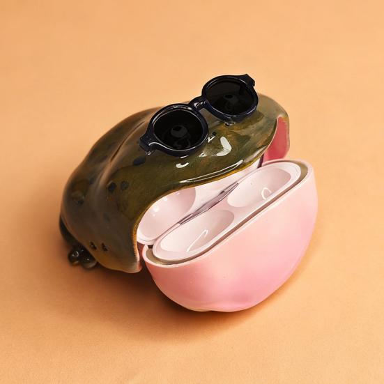 Protective Case for Air Pods Pro/Pro 2/Pro 3/Air Pods 4 Soft Anti-Scratch Drop Protection Ugly Frog Design Wireless Earphone Case