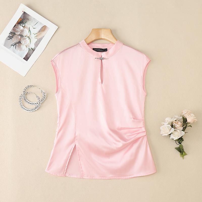 ZANZEA Lässiges, ärmelloses Tanktop für Damen mit Rundhalsausschnitt