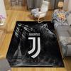 Juventus Football Club Flannel Pattern Square Carpet,Area Rug,Carpet Rug for Living Room Bedroom Sofa Playroom Decor,Non-slip Floor Mat