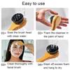 Manual Facial Cleansing Brush-Bamboo Charcoal Fiber Bristles and Wooden Handle-Skin Cleanser
