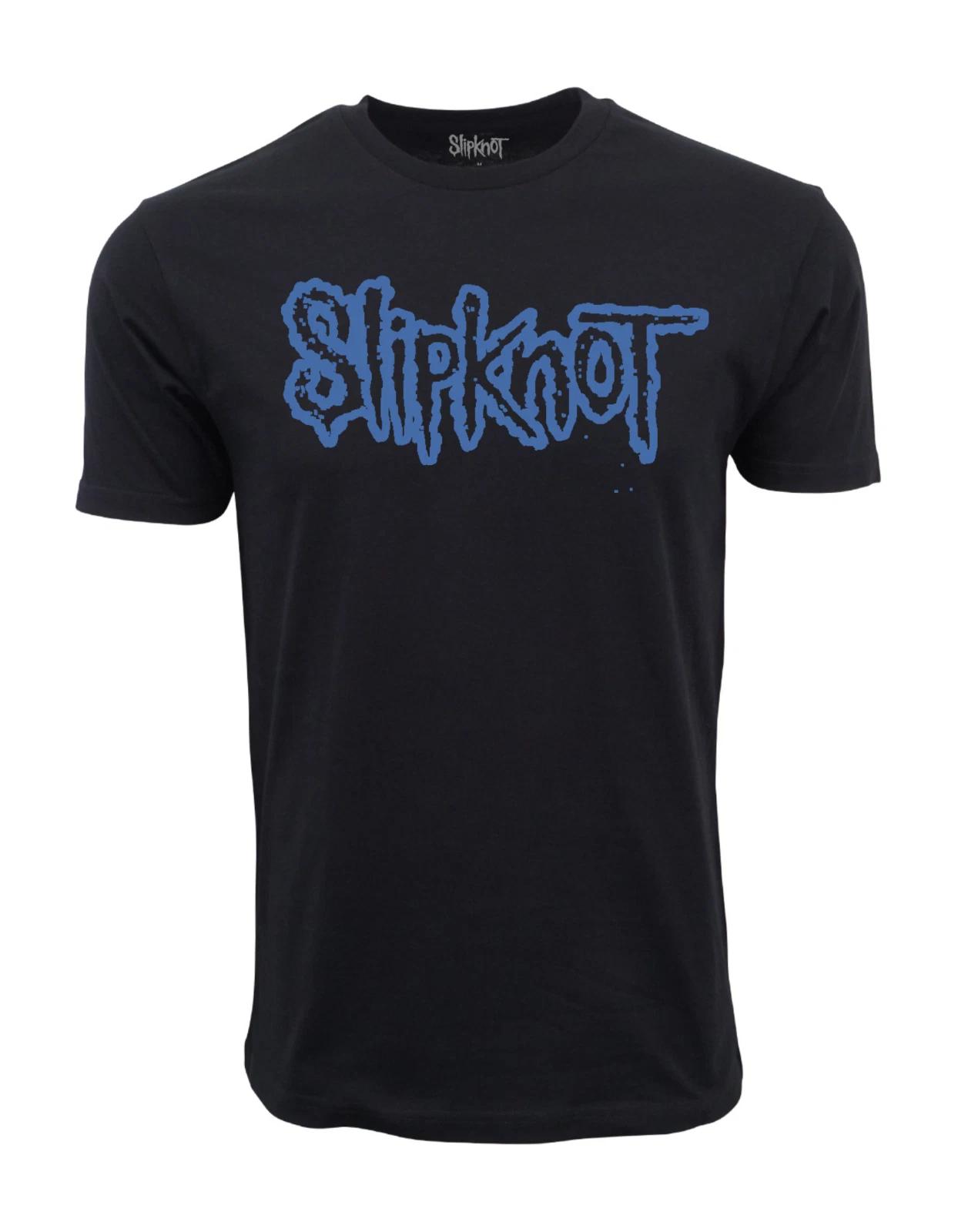 Men s Casual Graphic SLIPKNOT BLUE LOGO GRAPHIC TEE MENS T SHIRT T-... M