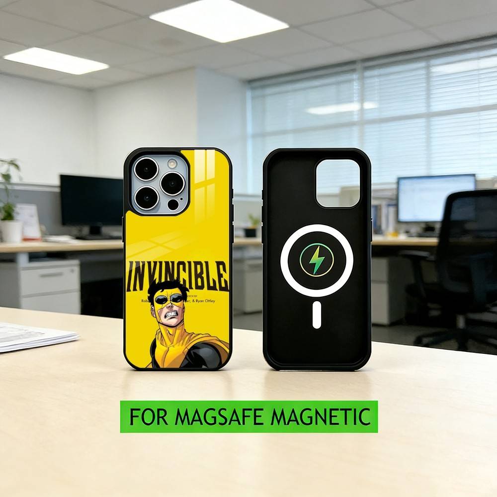 Cartoon I-Invincible  Phone Case For iPhone17,16,15,14,13,12,11 Plus,Pro Magnetic with Magsafe Wireless Charging iPhone12PROMAX